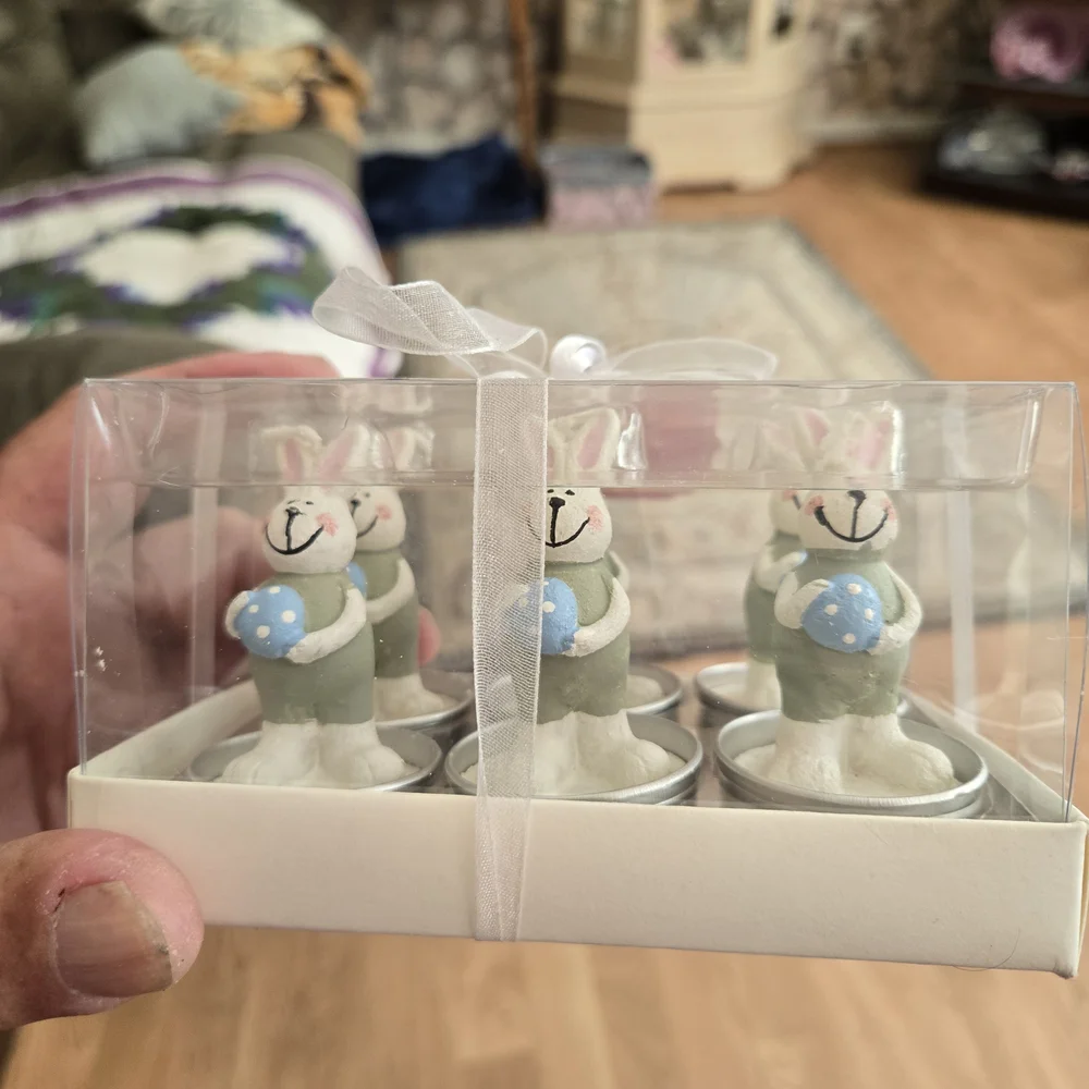 Easter Bunny Tea Light Candle Holders - Set of 4